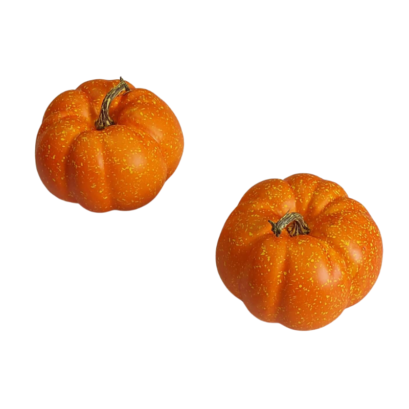 Set 2 calabazas naranjas